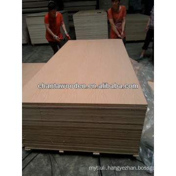 5.2mm 17mm red oak veneer fancy MDF